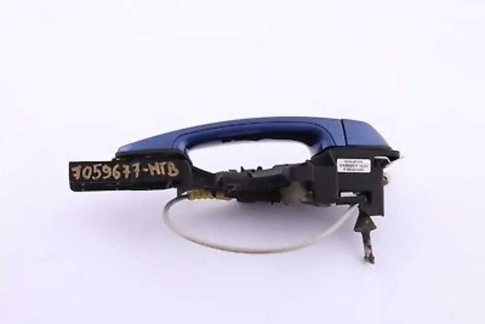 Complete Front Right Grab Handle O/S Montegoblau Blue to BMW 1 Series E81 E87 with Part number 7059677 BMW 1 Series E81 E87 Complete Front Right Grab Handle O/S Montegoblau Blue - SKU rhd-7059677-MTB - Part number 7059677
