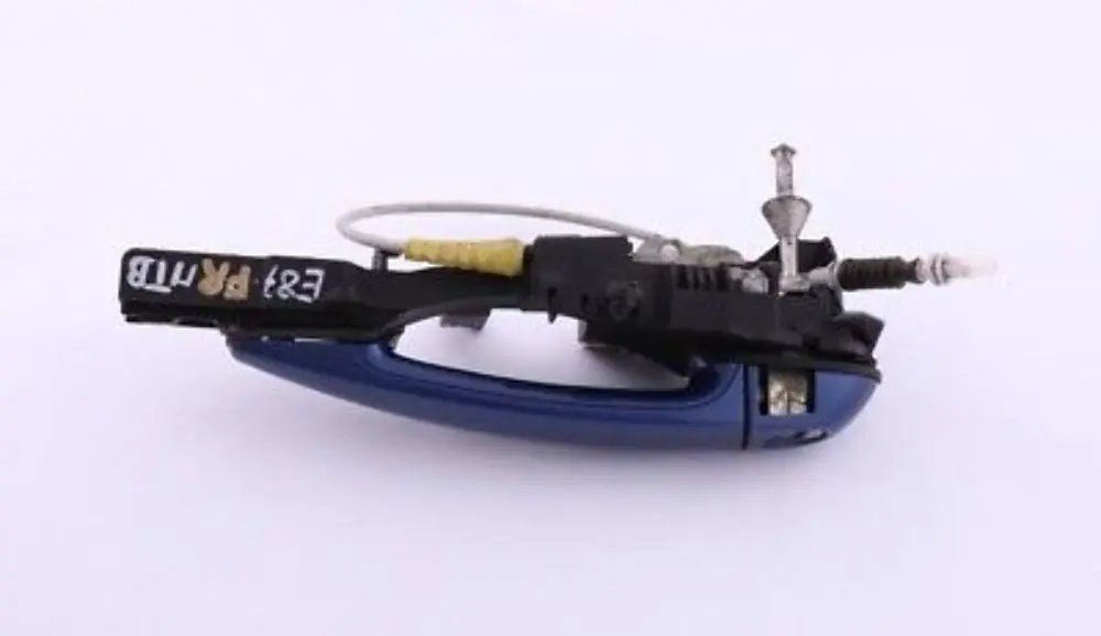 Complete Front Right Grab Handle O/S Montegoblau Blue to BMW 1 Series E81 E87 with Part number 7059677 BMW 1 Series E81 E87 Complete Front Right Grab Handle O/S Montegoblau Blue - SKU rhd-7059677-MTB - Part number 7059677