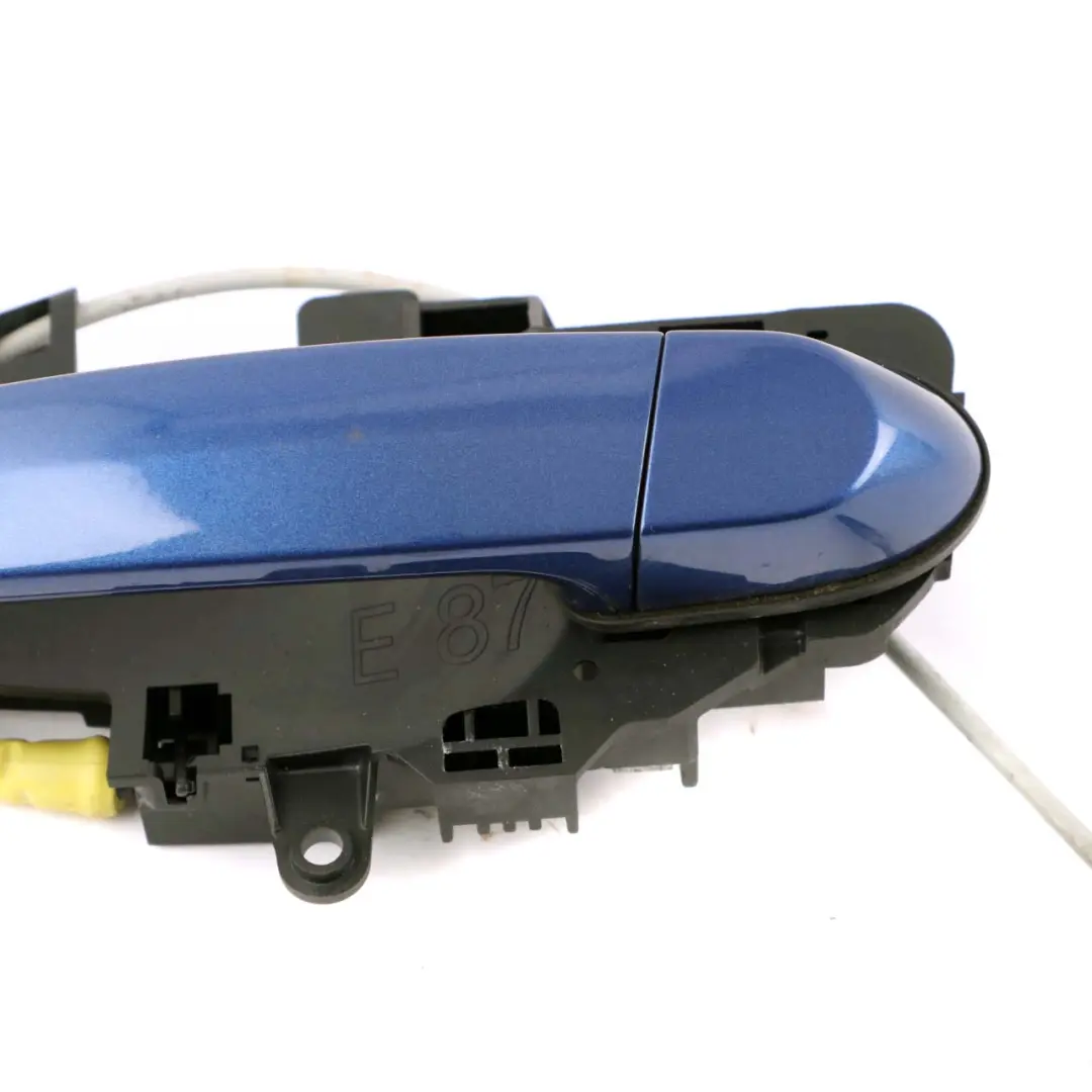 Complete Front Left Grab Handle N/S Montegoblau Montego Blue A51 to BMW 1 E87 with Part number 7059677 BMW 1 E87 Complete Front Left Grab Handle N/S Montegoblau Montego Blue A51 - SKU rhd-7059677-MTB1 - Part number 7059677