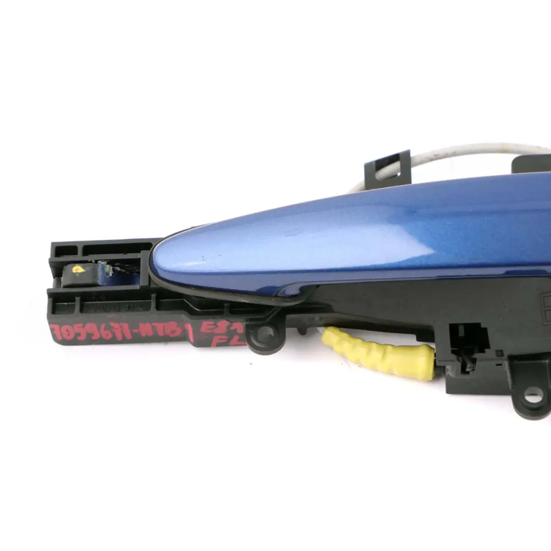 Complete Front Left Grab Handle N/S Montegoblau Montego Blue A51 to BMW 1 E87 with Part number 7059677 BMW 1 E87 Complete Front Left Grab Handle N/S Montegoblau Montego Blue A51 - SKU rhd-7059677-MTB1 - Part number 7059677