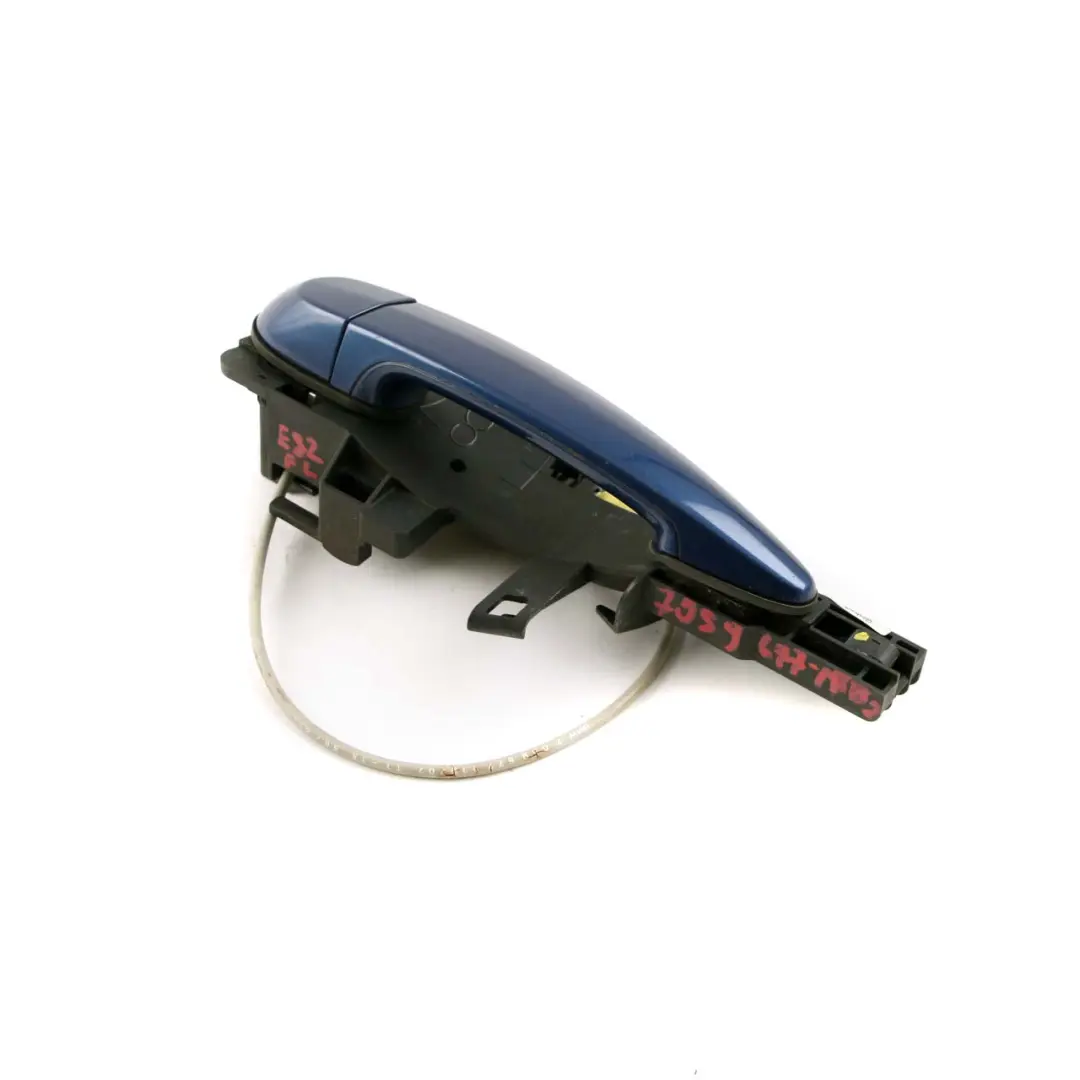 Complete Front Left Grab Handle N/S Montegoblau Montego Blue A51 to BMW 1 E87 2 with Part number 7059677 BMW 1 E87 2 Complete Front Left Grab Handle N/S Montegoblau Montego Blue A51 - SKU rhd-7059677-MTB2 - Part number 7059677