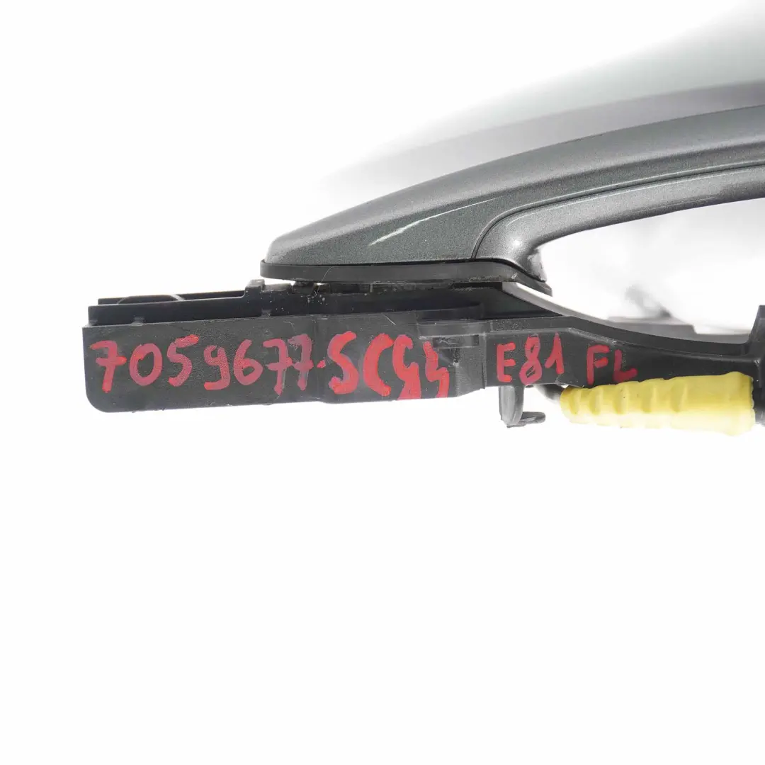 Door Handle BMW E81 E87 Complete Front Left N/S Grab Space Grey Metallic - A52 to with Part number 7059677 Door Handle BMW E81 E87 Complete Front Left N/S Grab Space Grey Metallic - A52 - SKU rhd-7059677-SCG4 - Part number 7059677