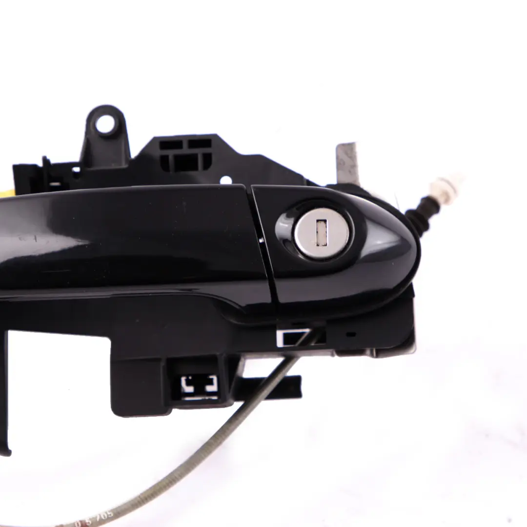 BMW 1 Series E81 E87 Complete Front Right Grab Handle O/S Schwarz 2 Black 668 - SKU rhd-7059677-SCH - Part number 7059677