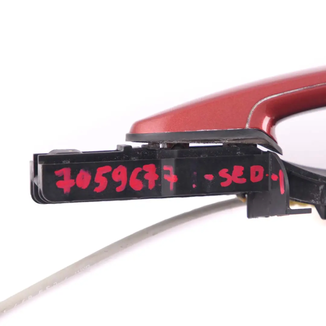 Complete Front Right Door Grab Handle O/S Sedona Red to BMW 1 Series E81 E82 E87 with Part number 7059677 BMW 1 Series E81 E82 E87 Complete Front Right Door Grab Handle O/S Sedona Red - SKU rhd-7059677-SED - Part number 7059677