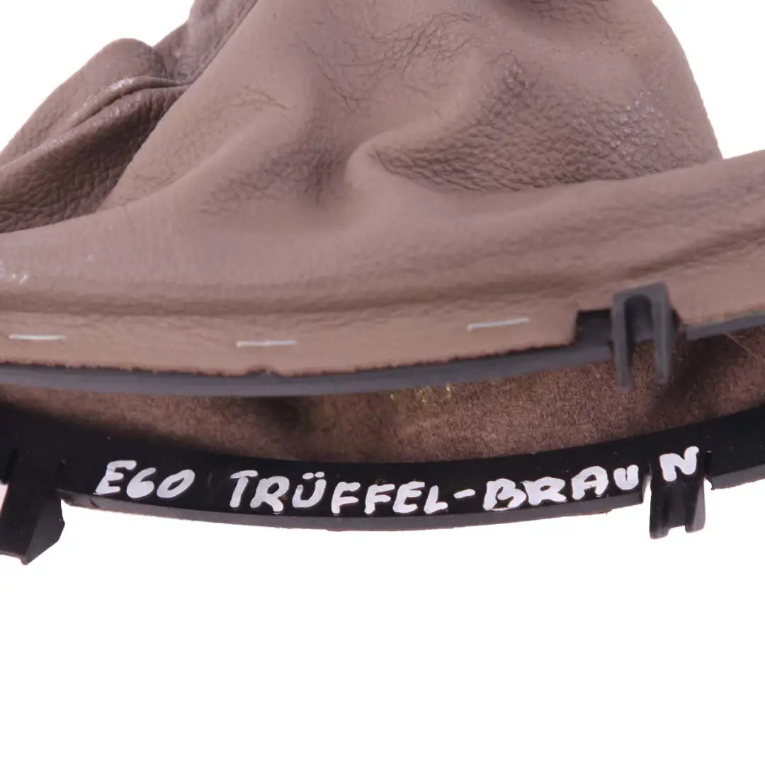 Handbrake Cover BMW E60 E61 LCI Level Leather Truffle Brown to with Part number 7059894 Handbrake Cover BMW E60 E61 LCI Level Leather Truffle Brown - SKU rhd-7059894-1 - Part number 7059894