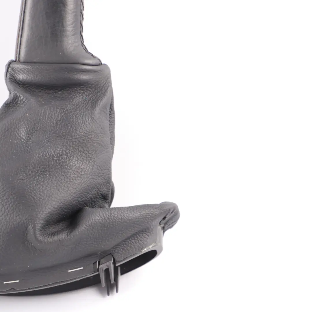 Handbrake Lever Gaiter Cover Leather Black to BMW E60 E61 with Part number 7059894 BMW E60 E61 Handbrake Lever Gaiter Cover Leather Black - SKU rhd-7059894 - Part number 7059894