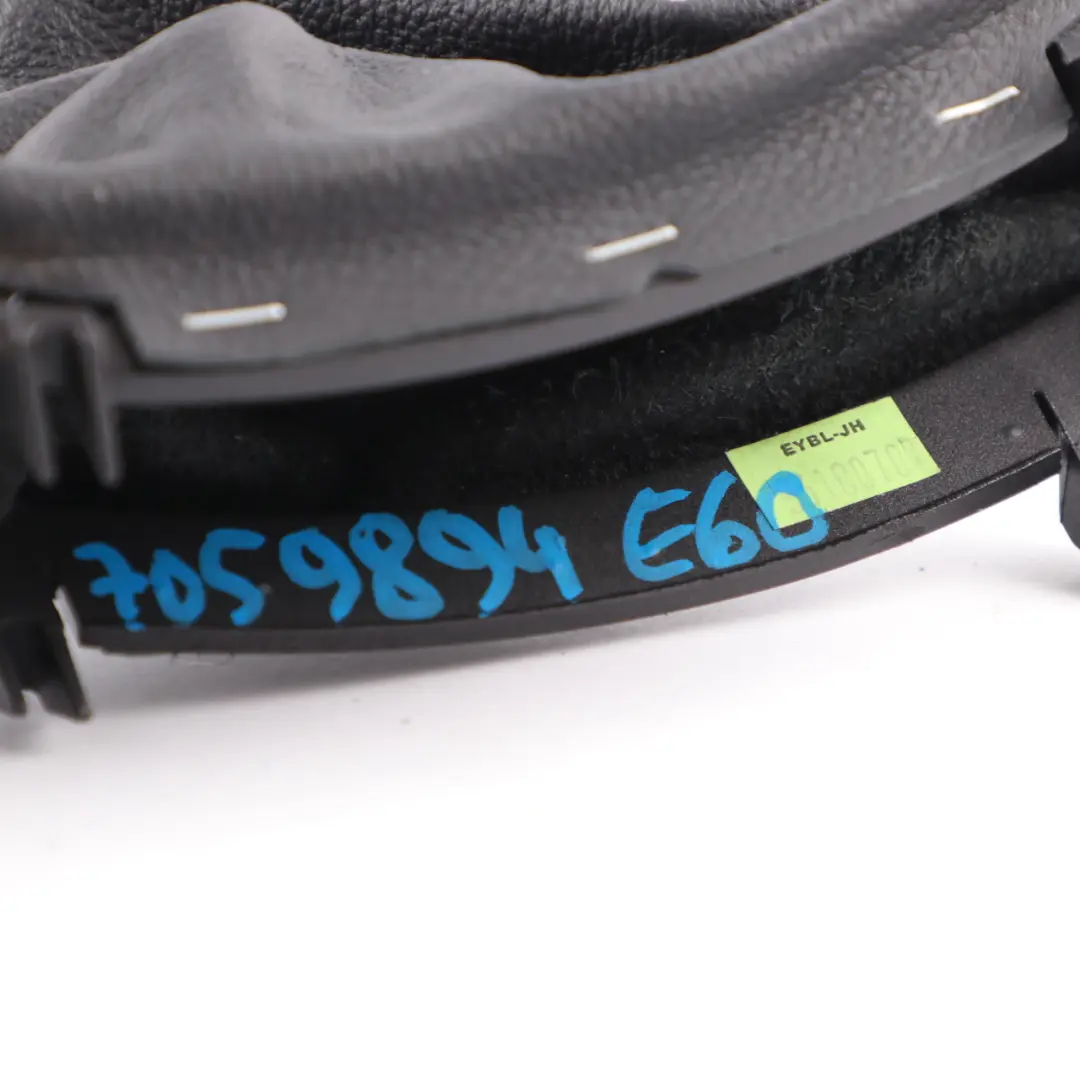 Handbrake Lever Gaiter Cover Leather Black to BMW E60 E61 with Part number 7059894 BMW E60 E61 Handbrake Lever Gaiter Cover Leather Black - SKU rhd-7059894 - Part number 7059894