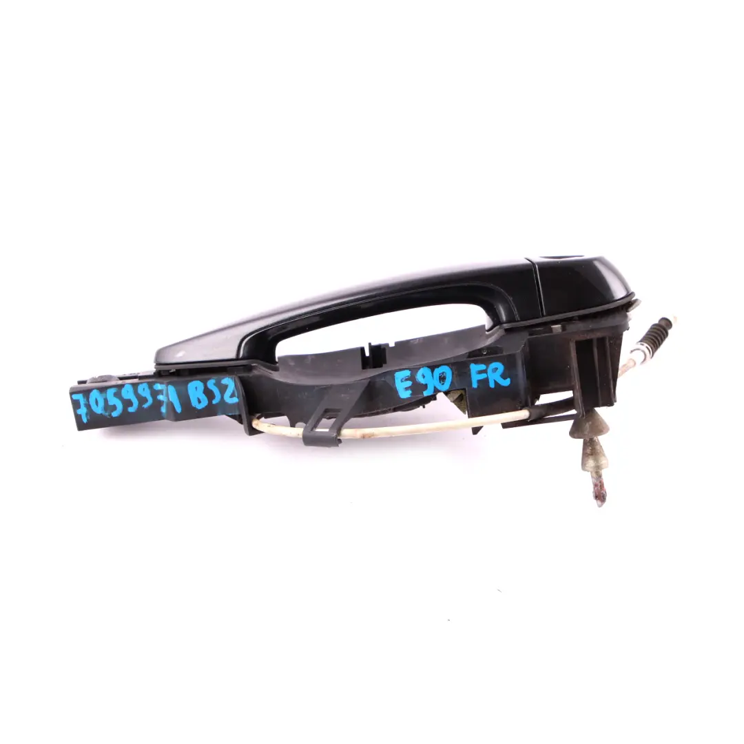 BMW 3 Series E90 E91 Complete Front Right Grab Handle O/S Black Sapphire 475 - SKU rhd-7059971-BS2 - Part number 7317560