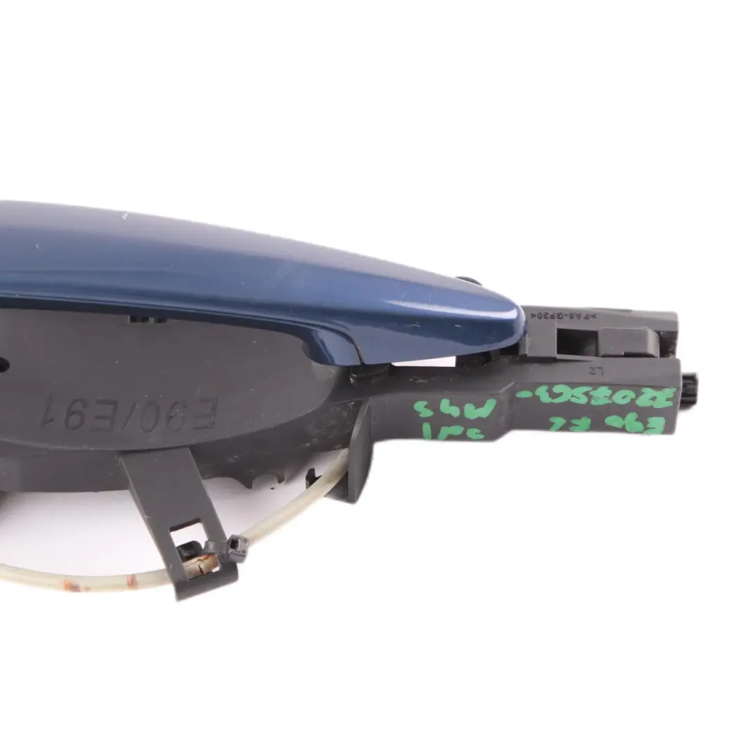 Grab Handle Complete Front Left Mysticblau Metallic Mystic Blue A07 to BMW E90 E91 with Part number 7059971 BMW E90 E91 Grab Handle Complete Front Left Mysticblau Metallic Mystic Blue A07 - SKU rhd-7059971-MYS - Part number 7059971