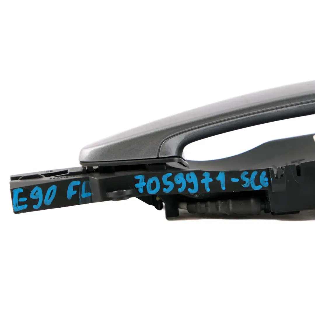 BMW 3 Series E90 E91 Complete Front Left Grab Handle N/S Spacegrau Grey A52 - SKU rhd-7059971-SCG - Part number 7059971