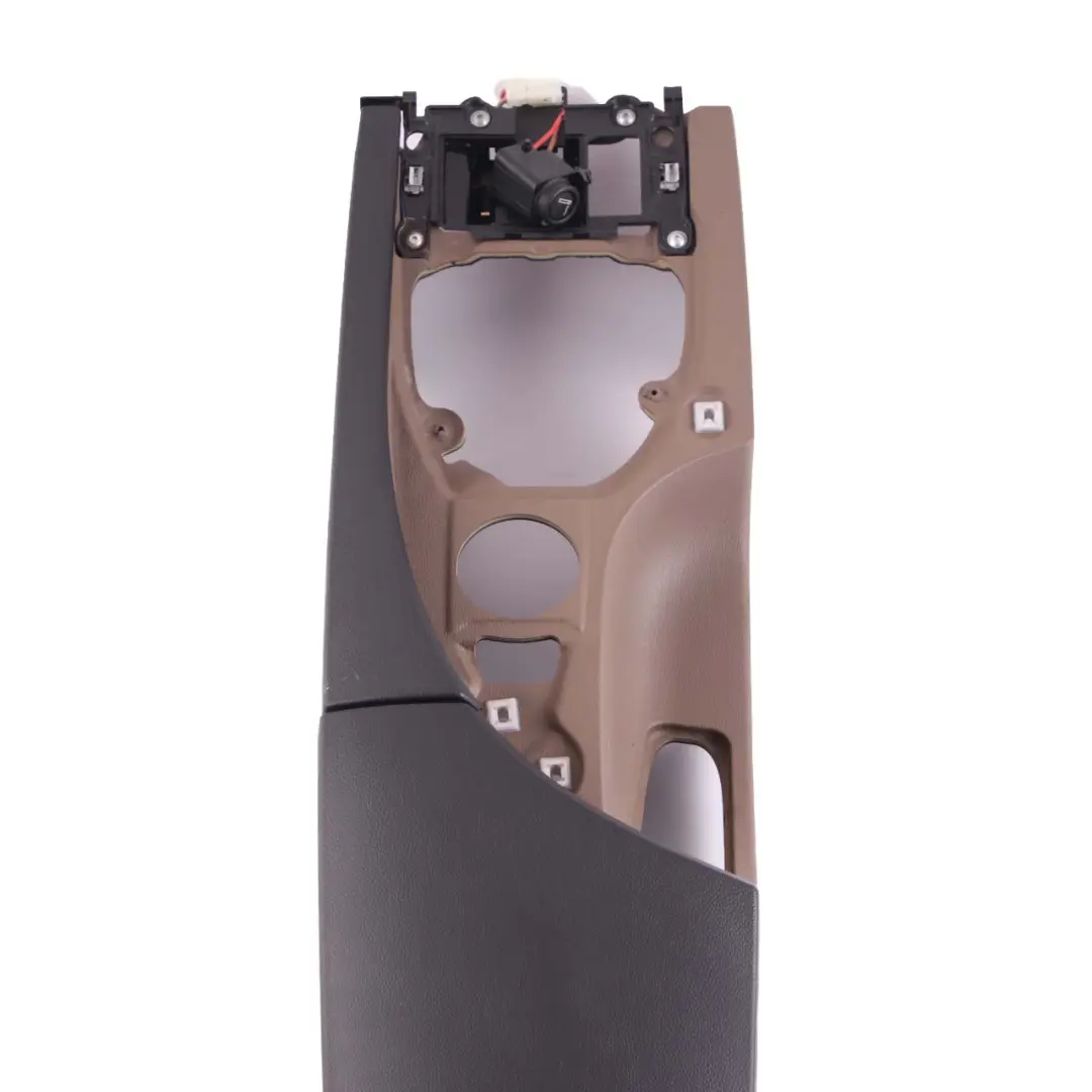 Centre Console Armrest Trim Panel Leather Truffle Brown Black to BMW E60 with Part number 7059984 BMW E60 Centre Console Armrest Trim Panel Leather Truffle Brown Black - SKU rhd-7059984 - Part number 7059984