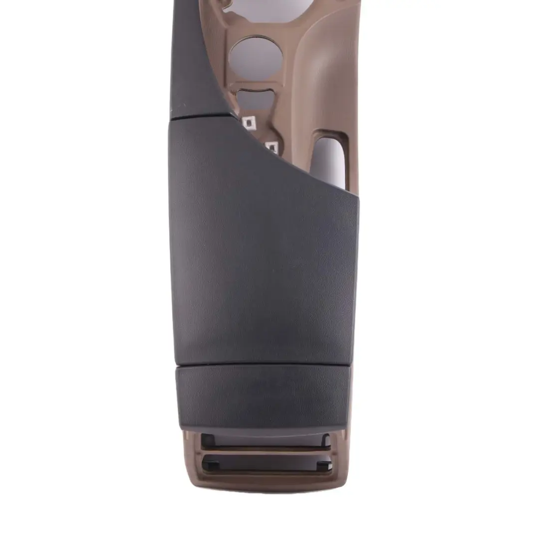 Centre Console Armrest Trim Panel Leather Truffle Brown Black to BMW E60 with Part number 7059984 BMW E60 Centre Console Armrest Trim Panel Leather Truffle Brown Black - SKU rhd-7059984 - Part number 7059984