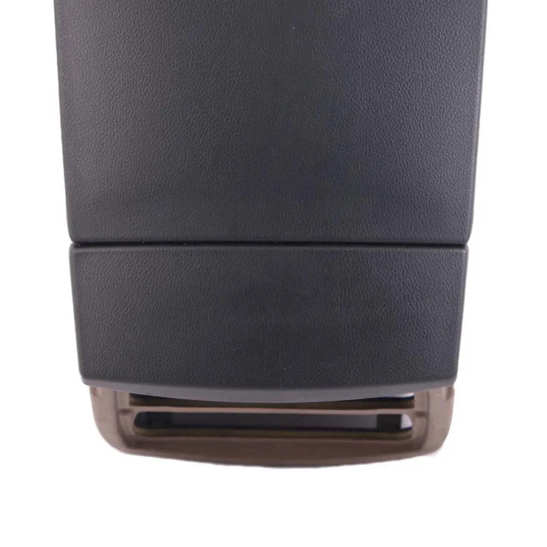 Centre Console Armrest Trim Panel Leather Truffle Brown Black to BMW E60 with Part number 7059984 BMW E60 Centre Console Armrest Trim Panel Leather Truffle Brown Black - SKU rhd-7059984 - Part number 7059984