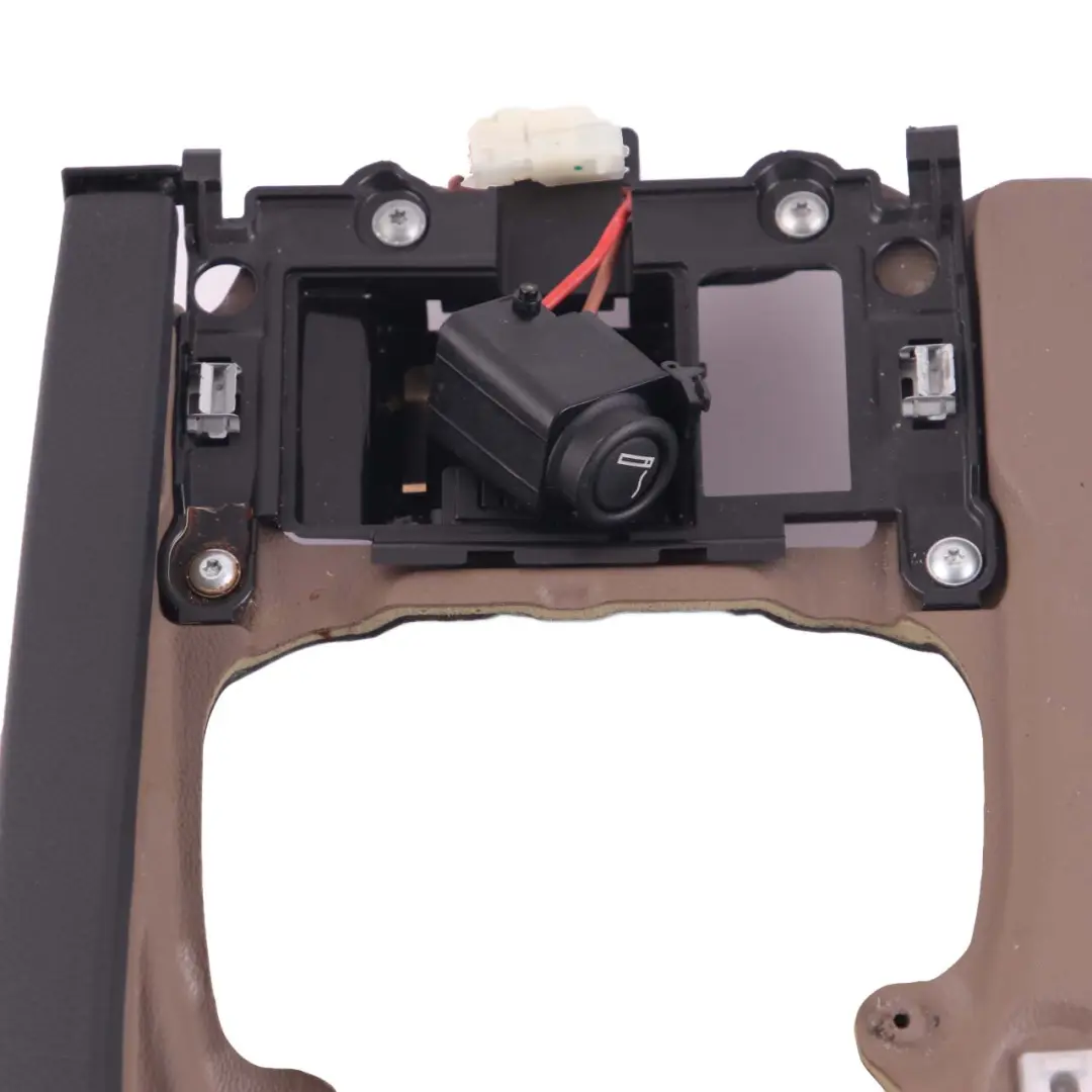 Centre Console Armrest Trim Panel Leather Truffle Brown Black to BMW E60 with Part number 7059984 BMW E60 Centre Console Armrest Trim Panel Leather Truffle Brown Black - SKU rhd-7059984 - Part number 7059984