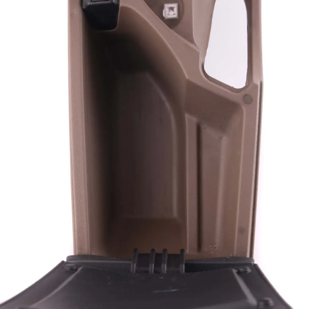 Centre Console Armrest Trim Panel Leather Truffle Brown Black to BMW E60 with Part number 7059984 BMW E60 Centre Console Armrest Trim Panel Leather Truffle Brown Black - SKU rhd-7059984 - Part number 7059984