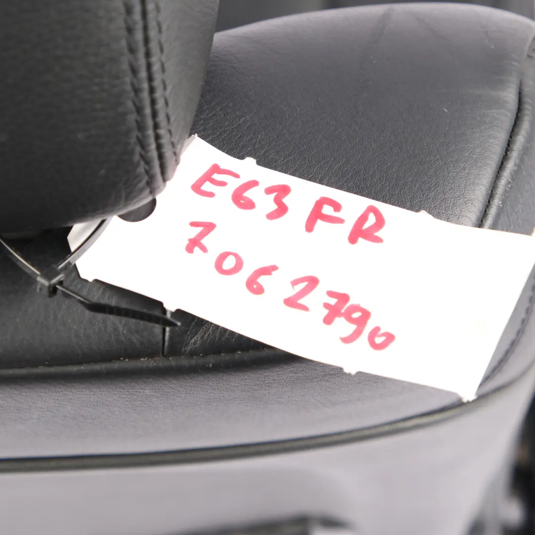 Front Seat BMW E63 Sport Black Heated Leather Right O/S Driver Memory Lumbar to with Part number 7062790 Front Seat BMW E63 Sport Black Heated Leather Right O/S Driver Memory Lumbar - SKU rhd-7062790 - Part number 7062790