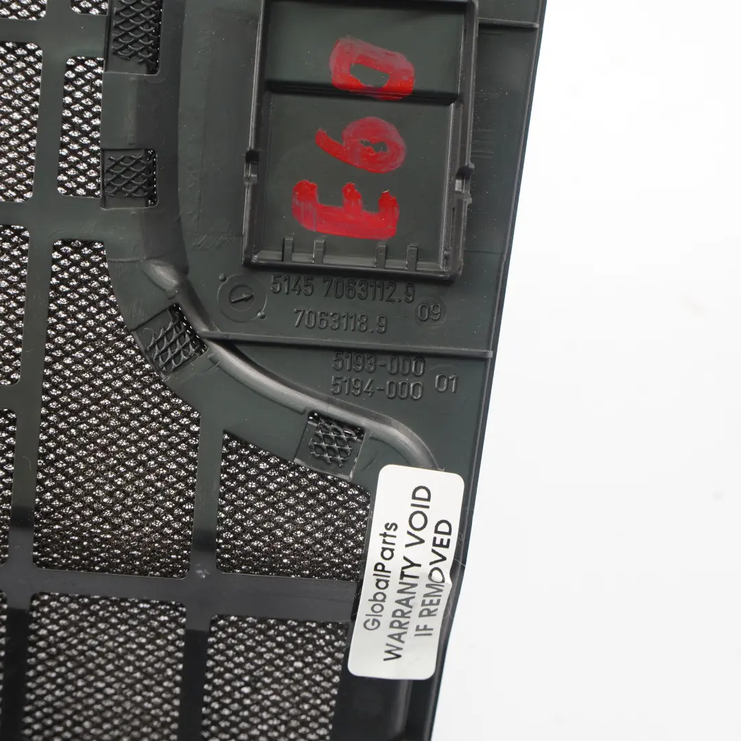 Dashboard Dash Cover Loudspeaker Speaker High 7063112 to BMW E60 E61 M5 with Part number 7063120 BMW E60 E61 M5 Dashboard Dash Cover Loudspeaker Speaker High 7063112 - SKU rhd-7063120 - Part number 7063120