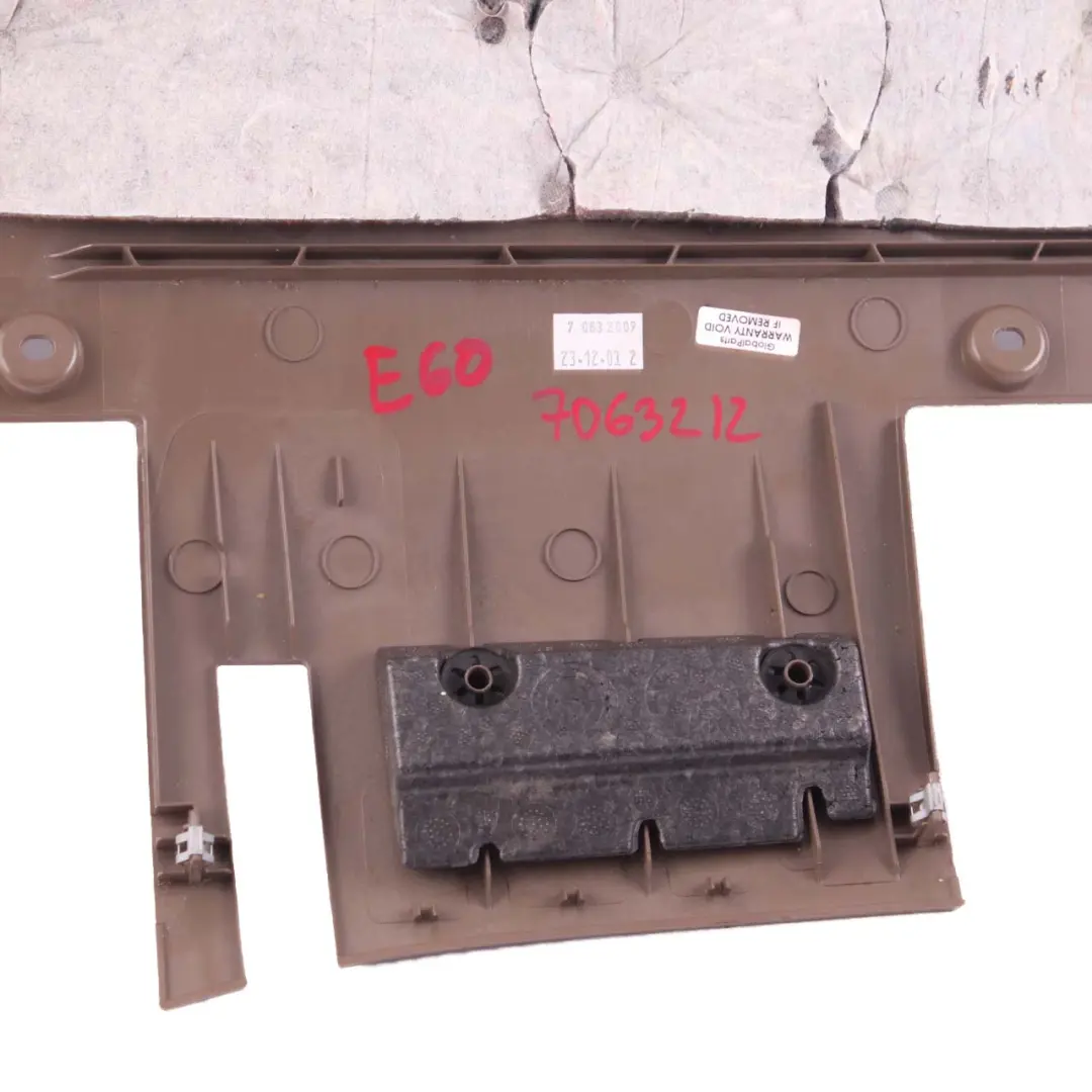 Trim Panel Foot Control Truffelbraun Truffle Brown to BMW E60 E61 Cover with Part number 7063212 BMW E60 E61 Cover Trim Panel Foot Control Truffelbraun Truffle Brown - SKU rhd-7063210 - Part number 7063212