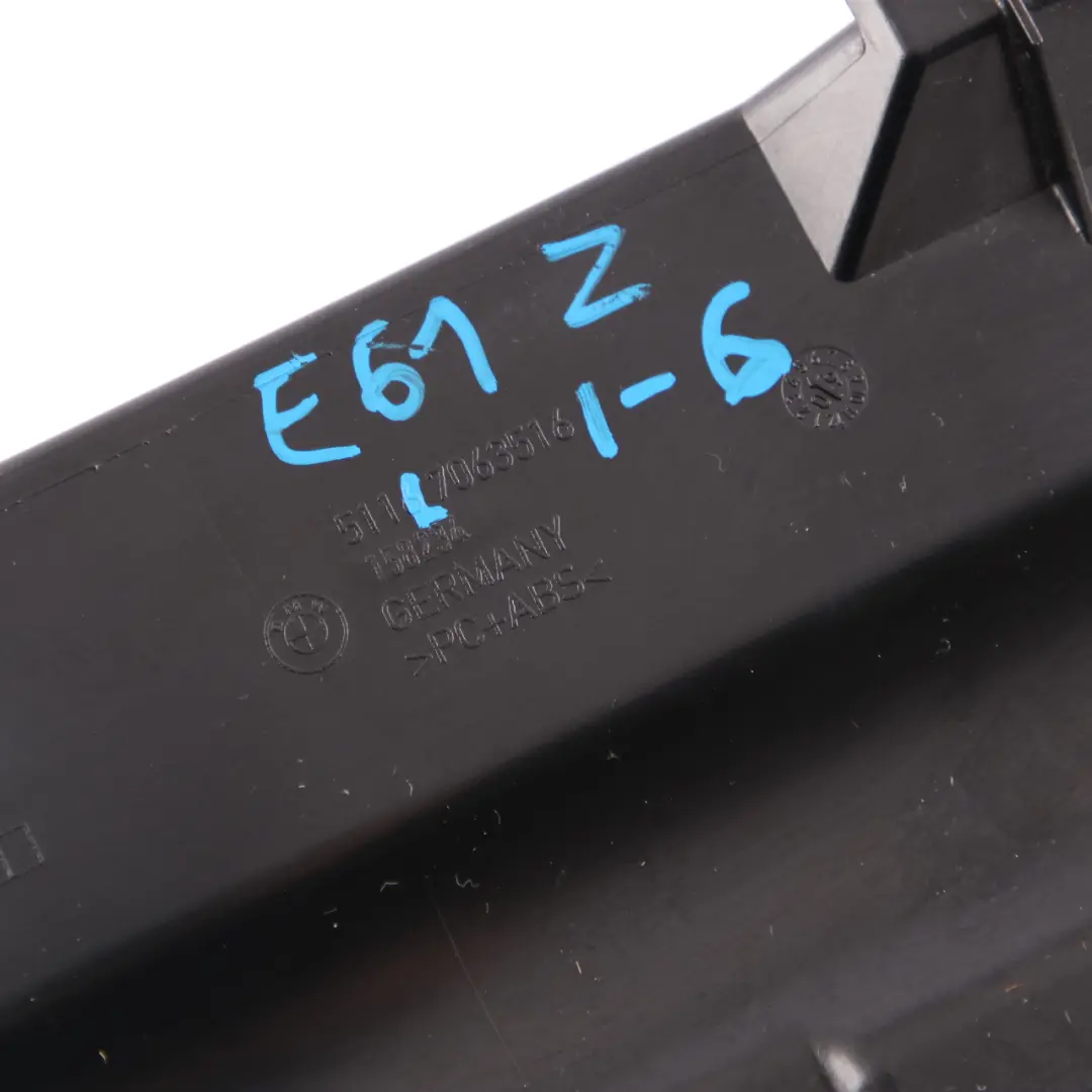 BMW 5 Series E60 E61 Dashboard Glove Box Passenger Side Black Leather - SKU rhd-7063516-2 - Part number 7063516