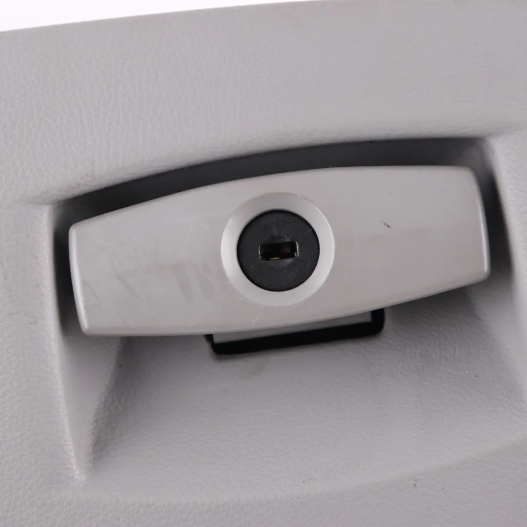 Glove Box BMW E60 E61 Dashboard Passenger Side Grey Leather to with Part number 7063516 Glove Box BMW E60 E61 Dashboard Passenger Side Grey Leather - SKU rhd-7063516-6 - Part number 7063516