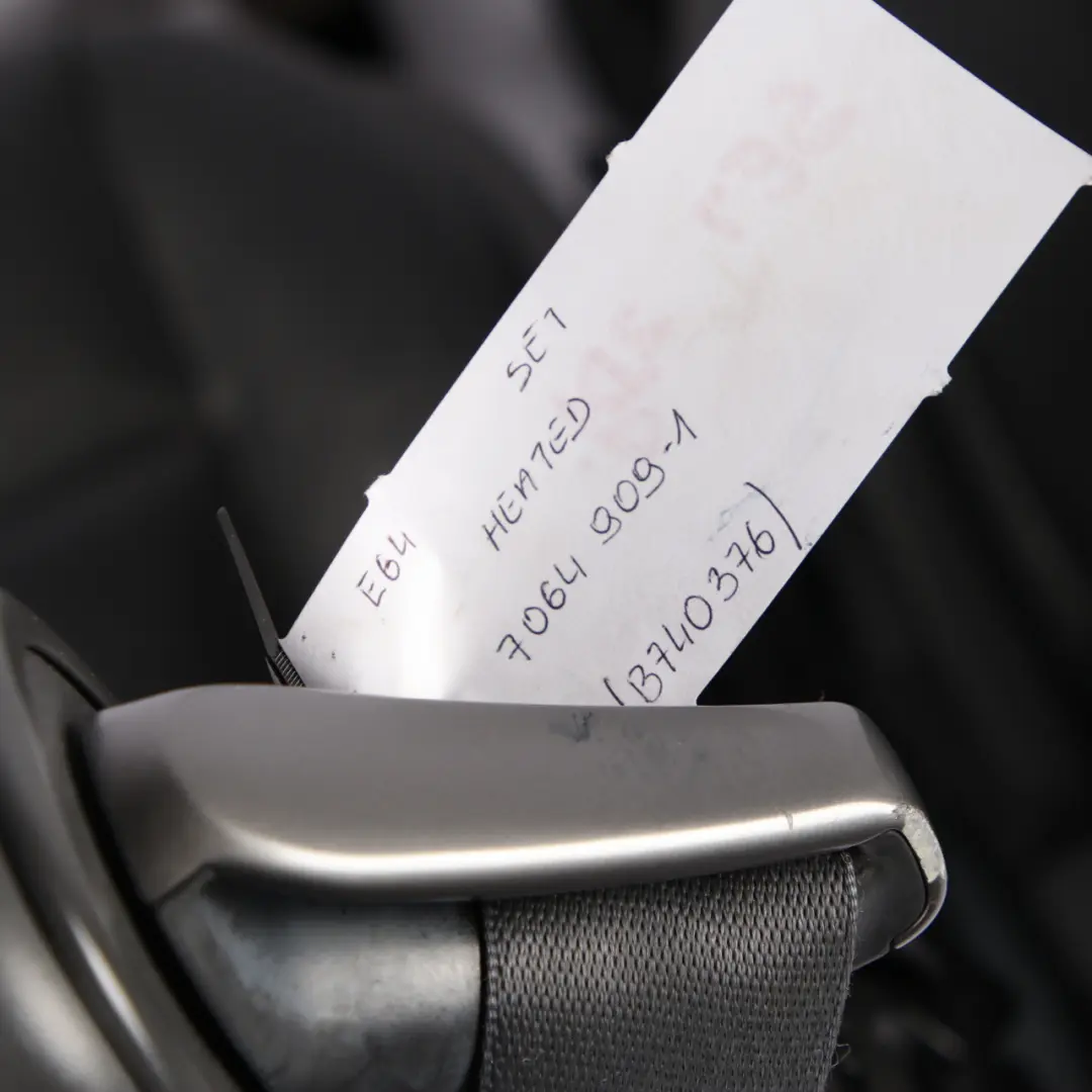 Seats BMW E64 Convertible Heated Black Leather Interior Front Rear Seat Memory to with Part number 7064909 Seats BMW E64 Convertible Heated Black Leather Interior Front Rear Seat Memory - SKU rhd-7064909-1 - Part number 7064909