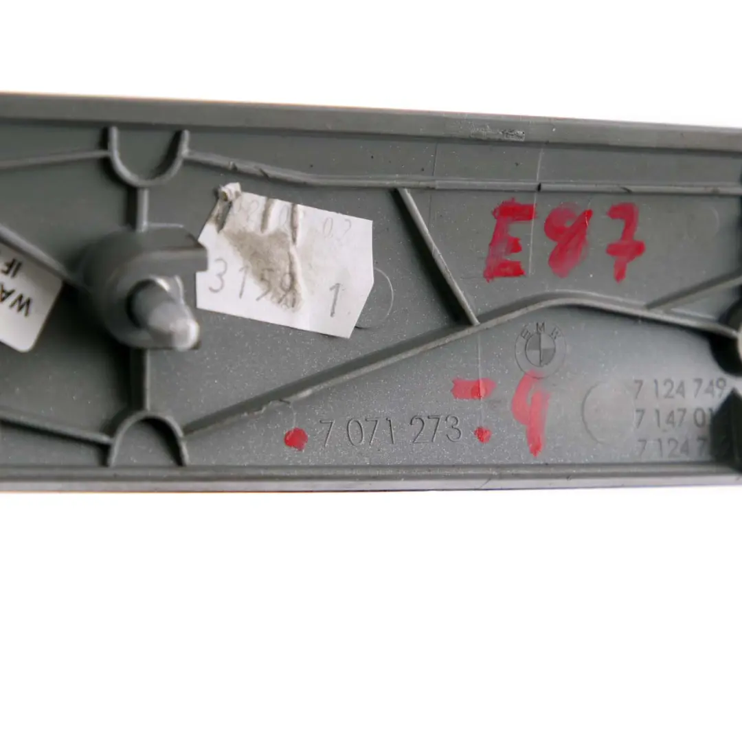 Trim Strip Inside Panel Dashboard Titan Matt Silver to BMW 1 Series E81 E82 E87 LCI with Part number 9128647 BMW 1 Series E81 E82 E87 LCI Trim Strip Inside Panel Dashboard Titan Matt Silver - SKU rhd-7071273-4 - Part number 9128647