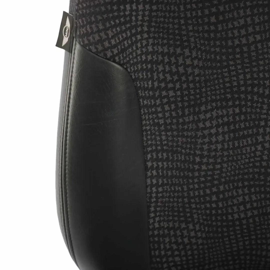 Front Left N/S Half Leather Seat Kaleido Panther Black to Mini Cooper R50 with Part number 7073081 Mini Cooper R50 Front Left N/S Half Leather Seat Kaleido Panther Black - SKU rhd-7073081-2 - Part number 7073081