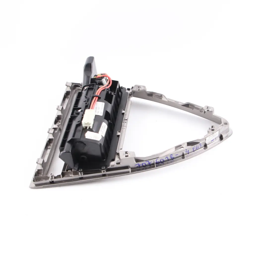 BMW E63 E64 Front Ashtray Decor Panel Centre Console Cover Trim Ruthenium Silver - SKU rhd-7076018-4 - Part number 7076018