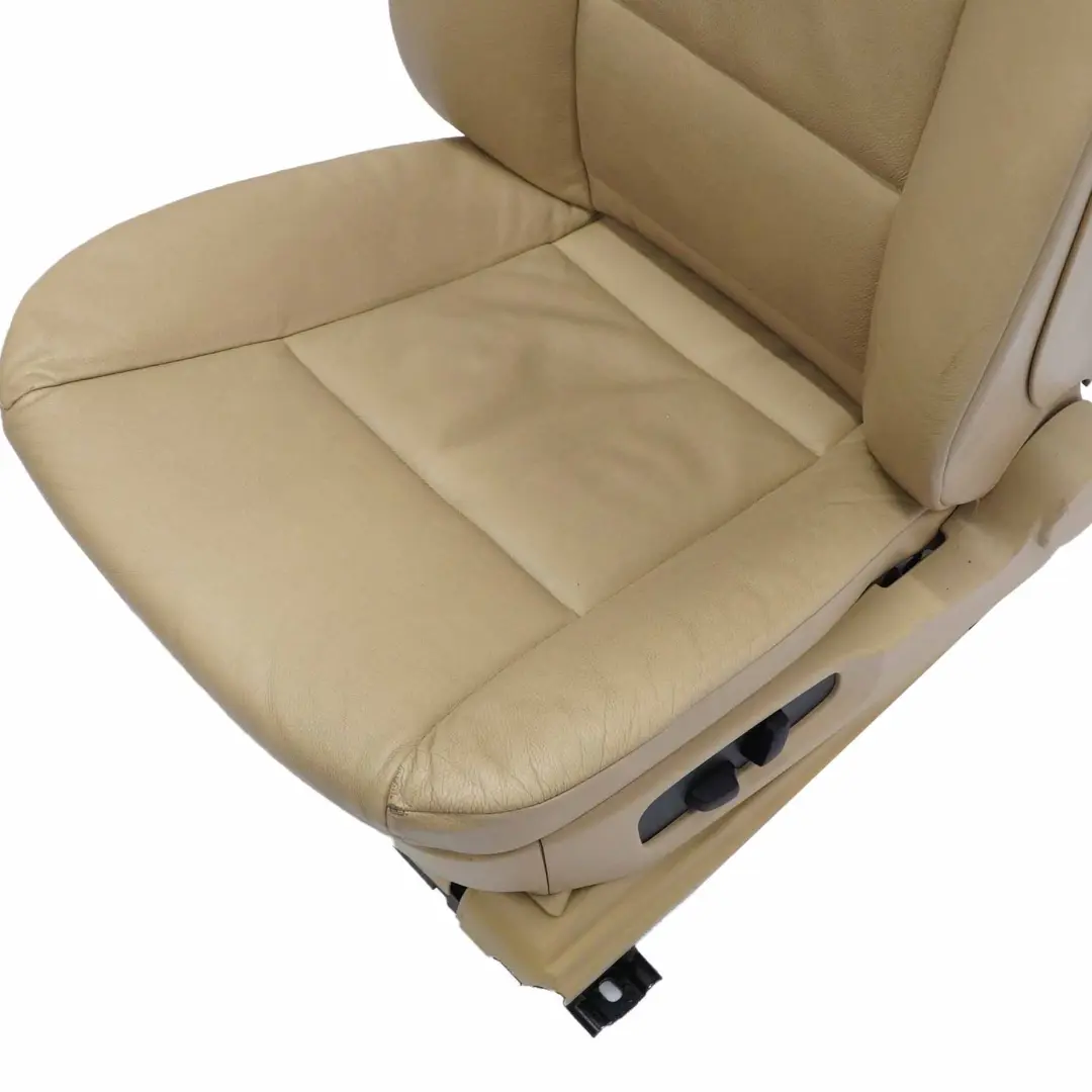 Beige Leather Front Left N/S Seat Passenger Memory Heated to BMW 5 Series E60 E61 with Part number 7113112 BMW 5 Series E60 E61 Beige Leather Front Left N/S Seat Passenger Memory Heated - SKU rhd-7076454-1 - Part number 7113112