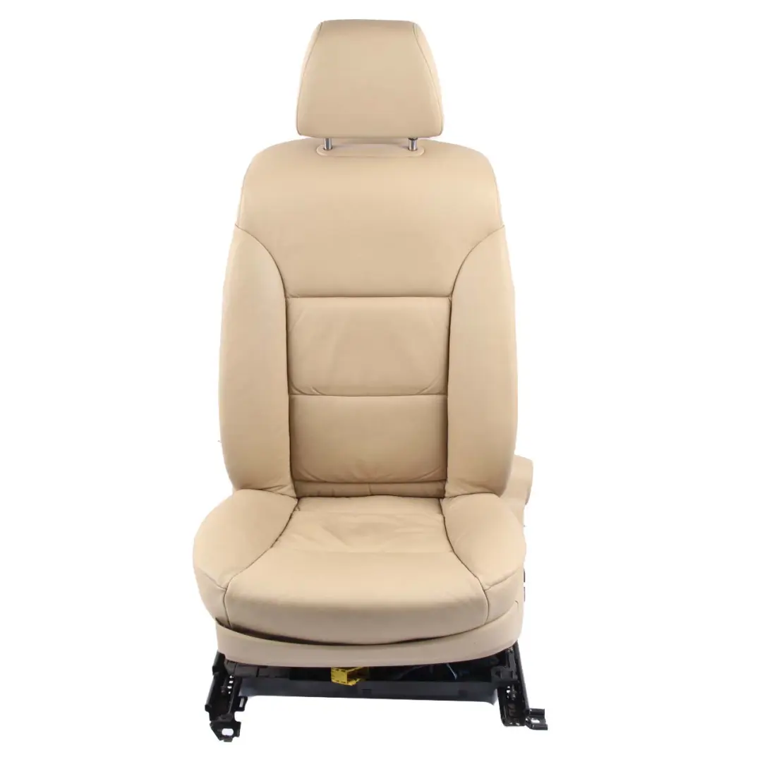 Front Seat BMW E60 E61 Beige Leather Dakota Left N/S Passenger Side Memory to with Part number 7113112 Front Seat BMW E60 E61 Beige Leather Dakota Left N/S Passenger Side Memory - SKU rhd-7076454-2 - Part number 7113112