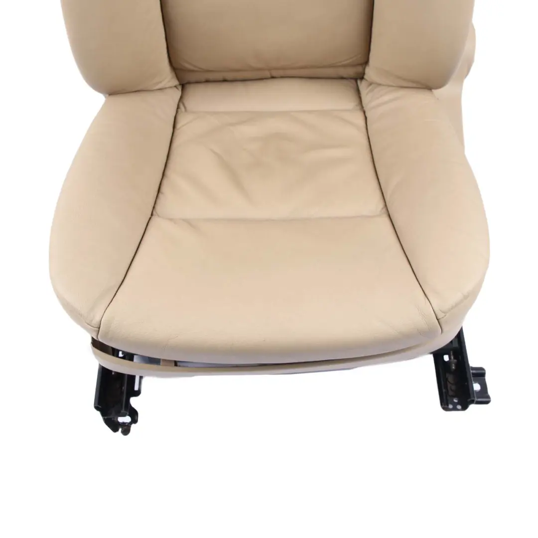 Front Seat BMW E60 E61 Beige Leather Dakota Left N/S Passenger Side Memory to with Part number 7113112 Front Seat BMW E60 E61 Beige Leather Dakota Left N/S Passenger Side Memory - SKU rhd-7076454-2 - Part number 7113112