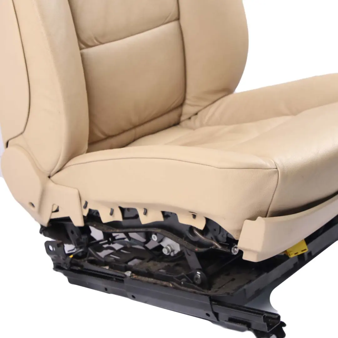 Front Seat BMW E60 E61 Beige Leather Dakota Left N/S Passenger Side Memory to with Part number 7113112 Front Seat BMW E60 E61 Beige Leather Dakota Left N/S Passenger Side Memory - SKU rhd-7076454-2 - Part number 7113112