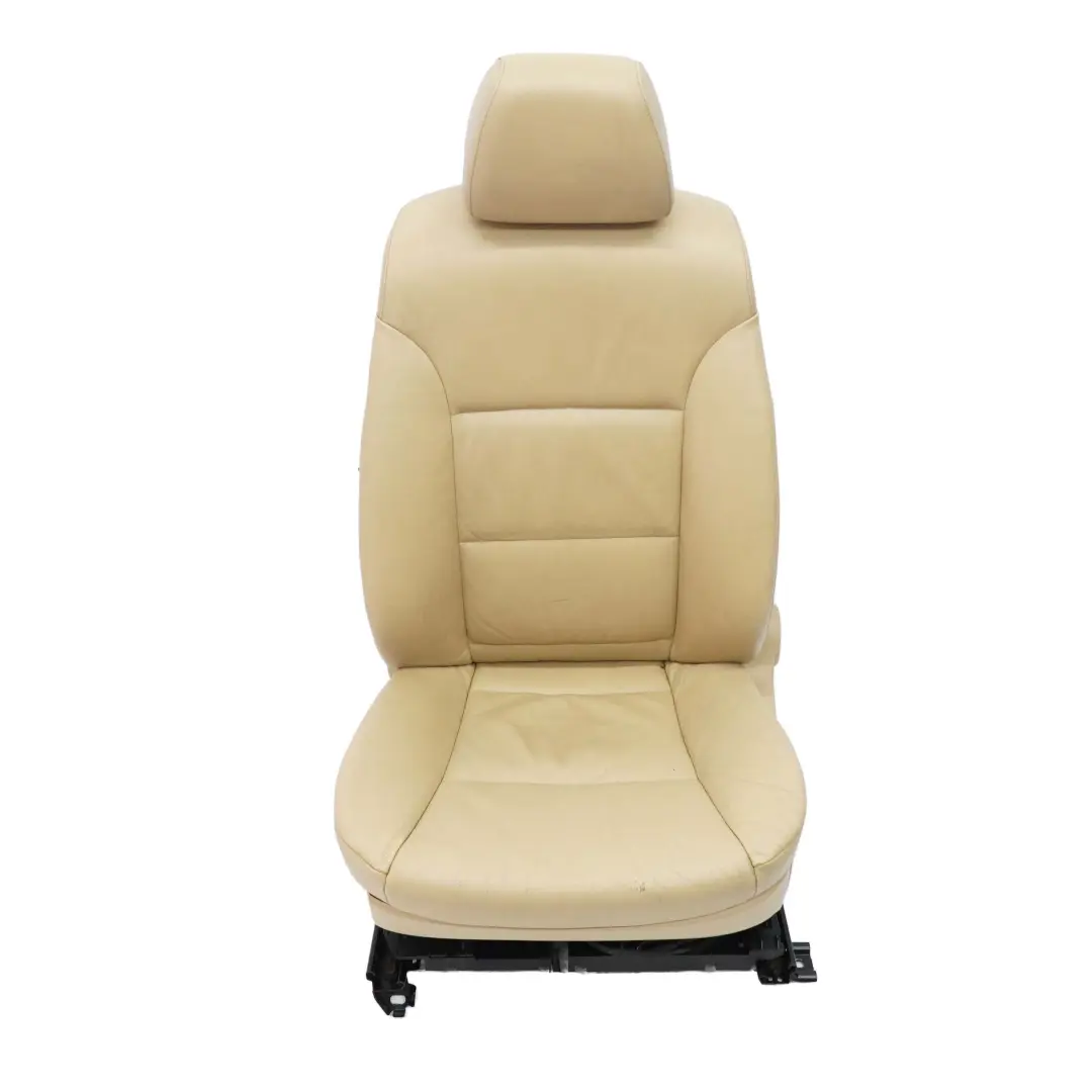 Front Seat BMW E60 E61 Beige Leather Dakota Left N/S Passenger Side Memory to with Part number 7113112 Front Seat BMW E60 E61 Beige Leather Dakota Left N/S Passenger Side Memory - SKU rhd-7076454-3 - Part number 7113112