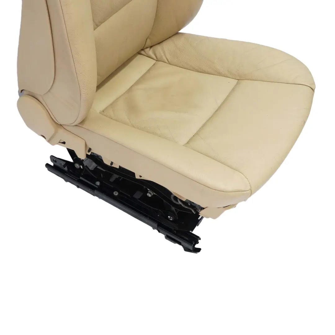 Front Seat BMW E60 E61 Beige Leather Dakota Left N/S Passenger Side Memory to with Part number 7113112 Front Seat BMW E60 E61 Beige Leather Dakota Left N/S Passenger Side Memory - SKU rhd-7076454-3 - Part number 7113112
