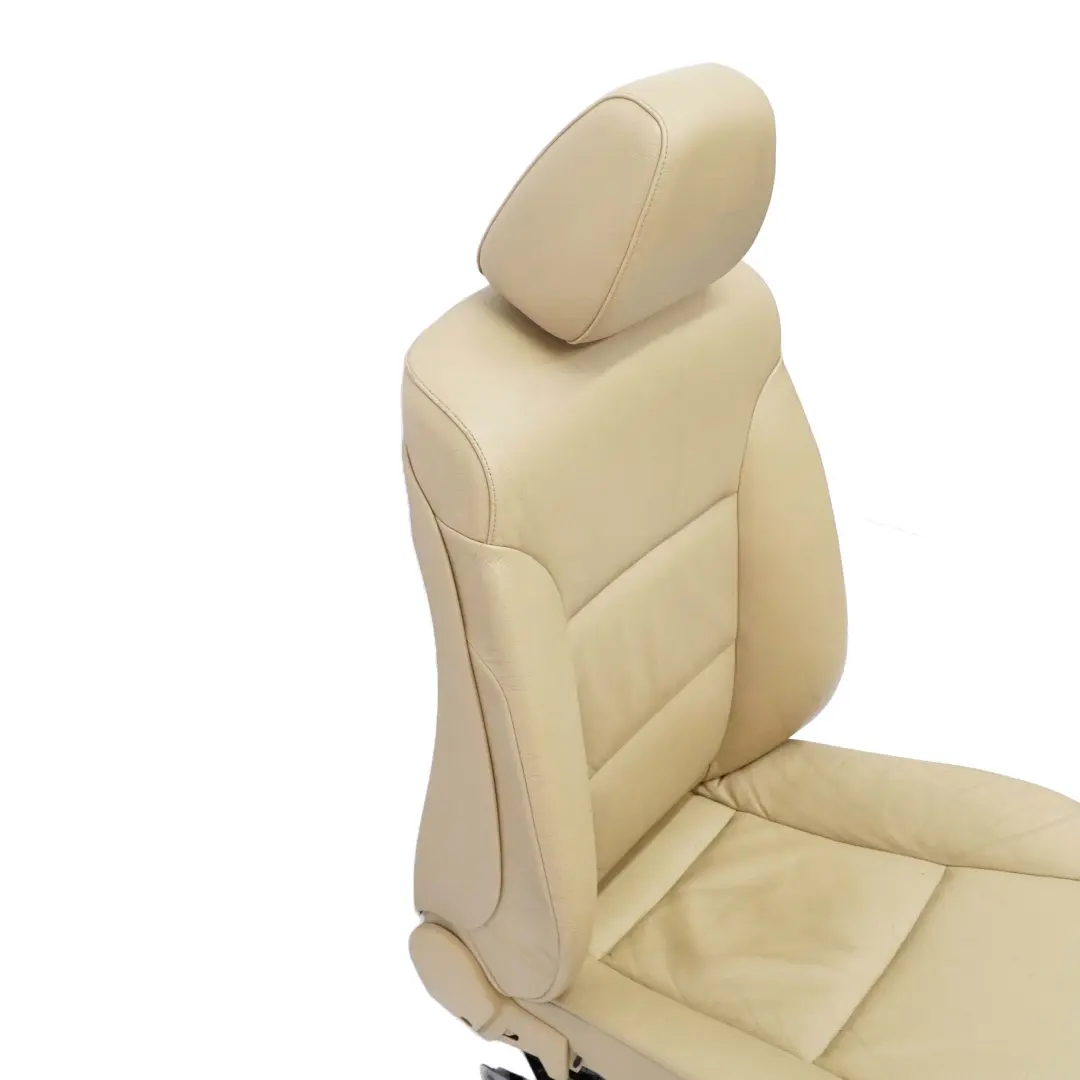 Front Seat BMW E60 E61 Beige Leather Dakota Left N/S Passenger Side Memory to with Part number 7113112 Front Seat BMW E60 E61 Beige Leather Dakota Left N/S Passenger Side Memory - SKU rhd-7076454-3 - Part number 7113112