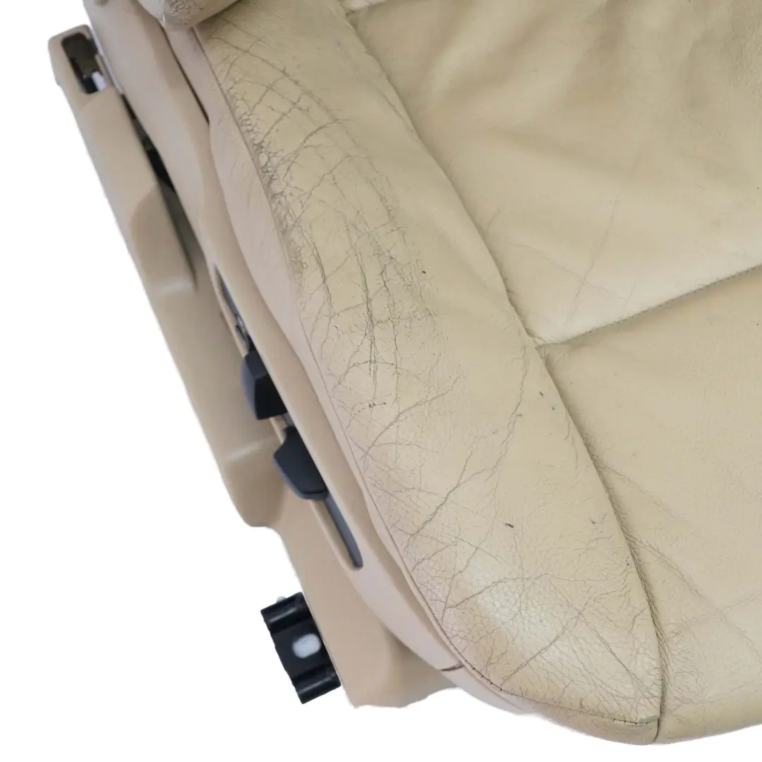 Front Seat BMW E60 E61 Beige Leather Dakota Right O/S Driver's Side Memory to with Part number 7113112 Front Seat BMW E60 E61 Beige Leather Dakota Right O/S Driver's Side Memory - SKU rhd-7076454-4 - Part number 7113112