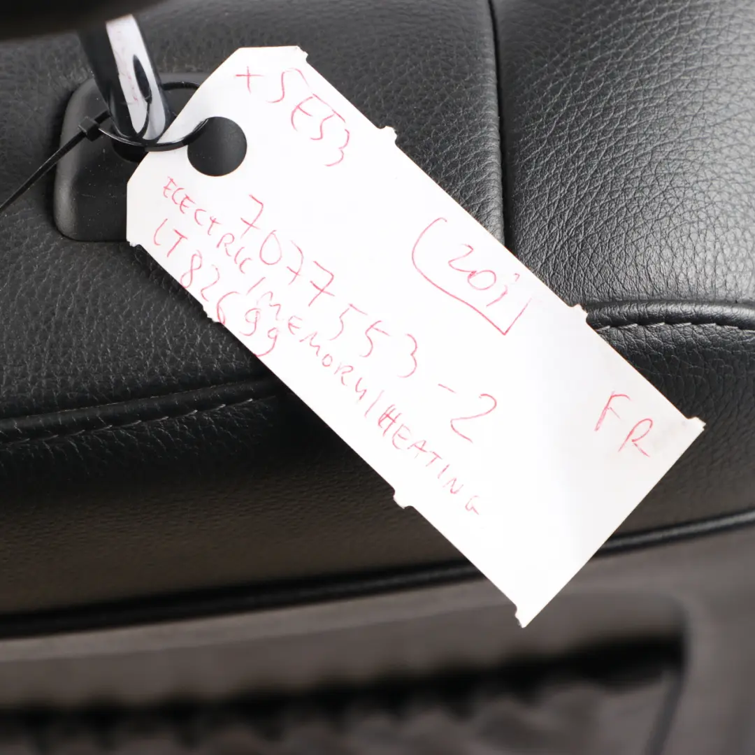 Front Seat Sport Right O/S Black Leather Driver's Side Memory to BMW X5 E53 with Part number 7077573 BMW X5 E53 Front Seat Sport Right O/S Black Leather Driver's Side Memory - SKU rhd-7077573-1 - Part number 7077573