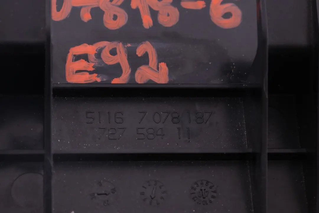 BMW 3 Series E92N E92 LCI Glove Box Dash Dashboard Creme Beige Cremebeige - SKU rhd-7078187-6 - Part number 7078187