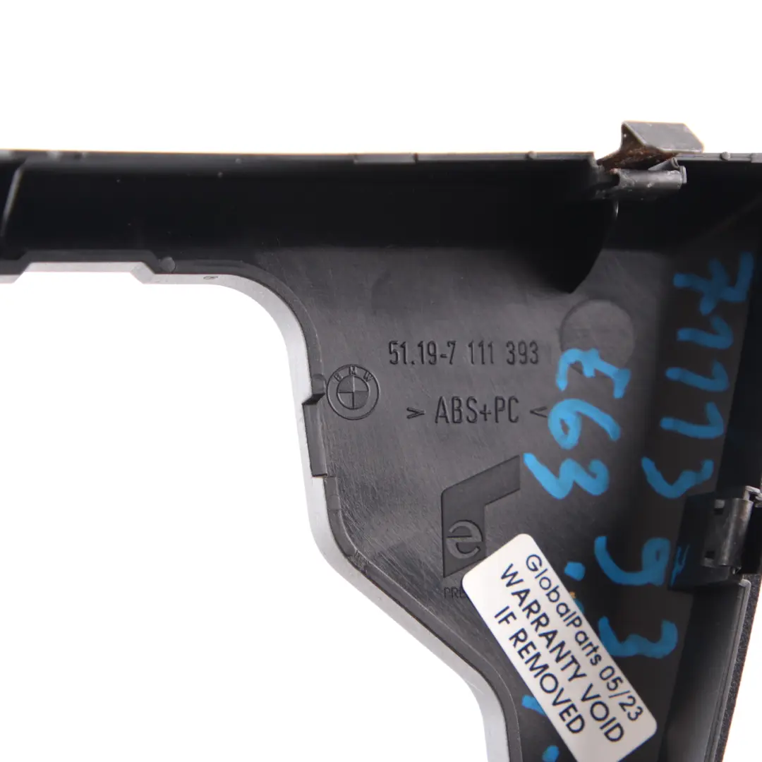 Selector Selecting Lever Surround Cover Basaltgrau to BMW 6 Series E63 E64 Gear with Part number 7111393 BMW 6 Series E63 E64 Gear Selector Selecting Lever Surround Cover Basaltgrau - SKU rhd-7111393 - Part number 7111393