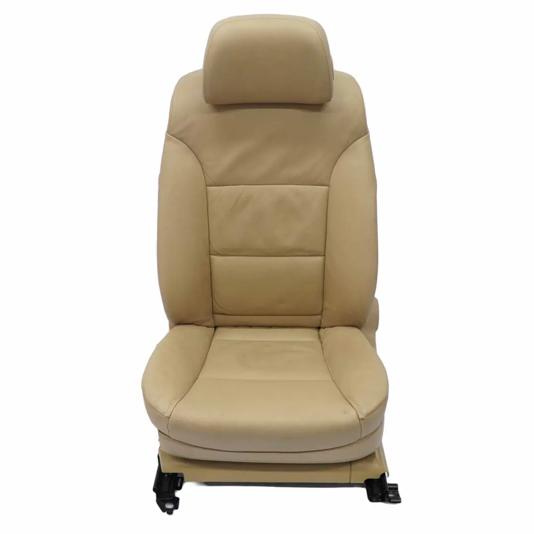 Front Seat BMW E60 E61 Heated Leather Dakota Beige Left N/S Memory to with Part number 7113112 Front Seat BMW E60 E61 Heated Leather Dakota Beige Left N/S Memory - SKU rhd-7113112-2 - Part number 7113112