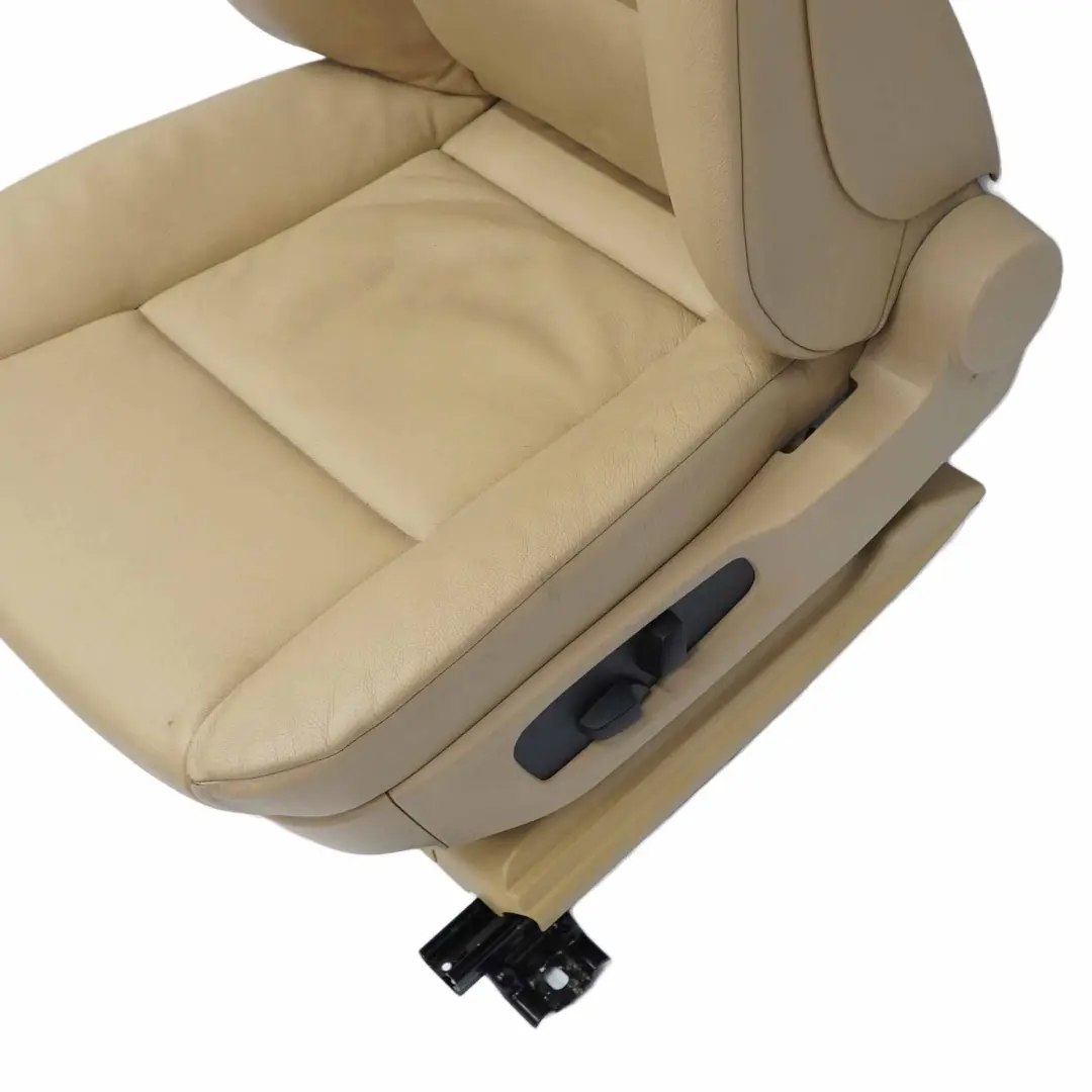 Front Seat BMW E60 E61 Heated Leather Dakota Beige Left N/S Memory to with Part number 7113112 Front Seat BMW E60 E61 Heated Leather Dakota Beige Left N/S Memory - SKU rhd-7113112-2 - Part number 7113112