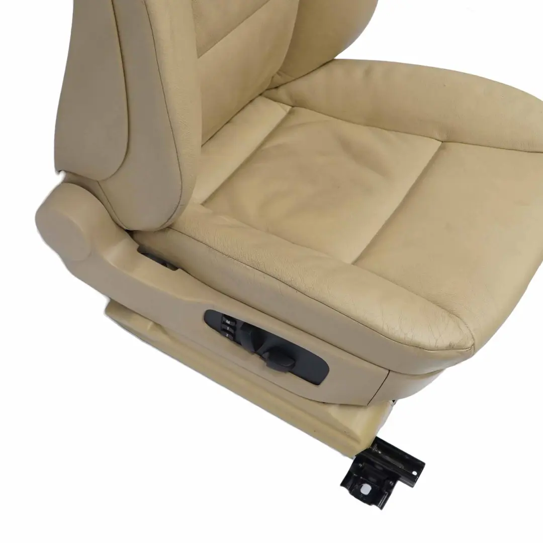 Front Seat BMW E60 E61 Heated Leather Dakota Beige Right O/S Memory to with Part number 7113112 Front Seat BMW E60 E61 Heated Leather Dakota Beige Right O/S Memory - SKU rhd-7113112-4 - Part number 7113112