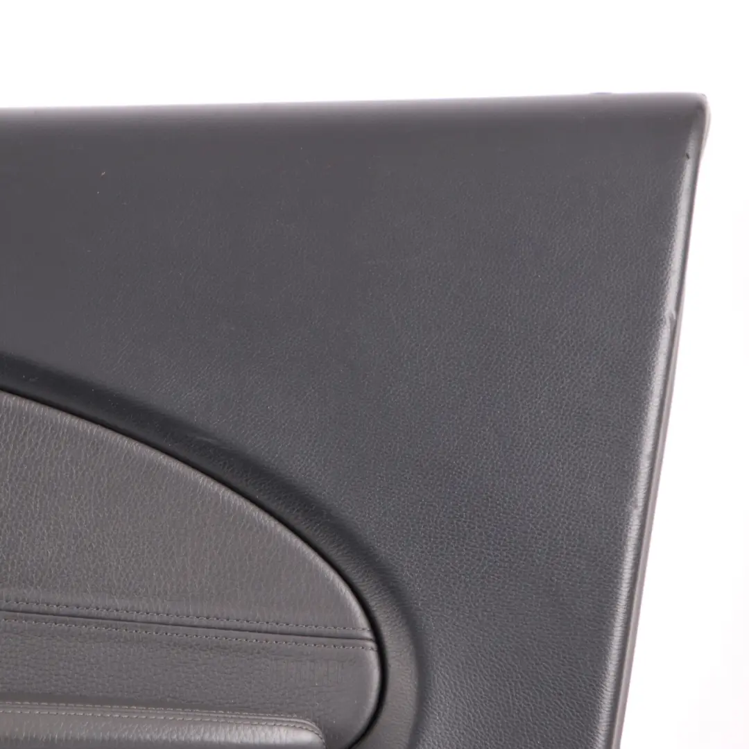BMW E63 E64 Door Card Front Right O/S Leather Trim Panel Black - SKU rhd-7115504-2 - Part number 7115504