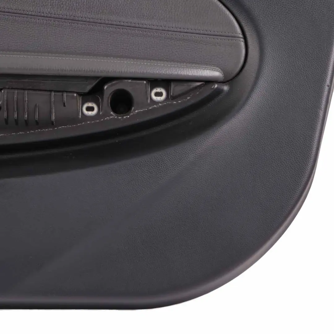 BMW E63 E64 Door Card Front Right O/S Leather Trim Panel Black - SKU rhd-7115504-2 - Part number 7115504
