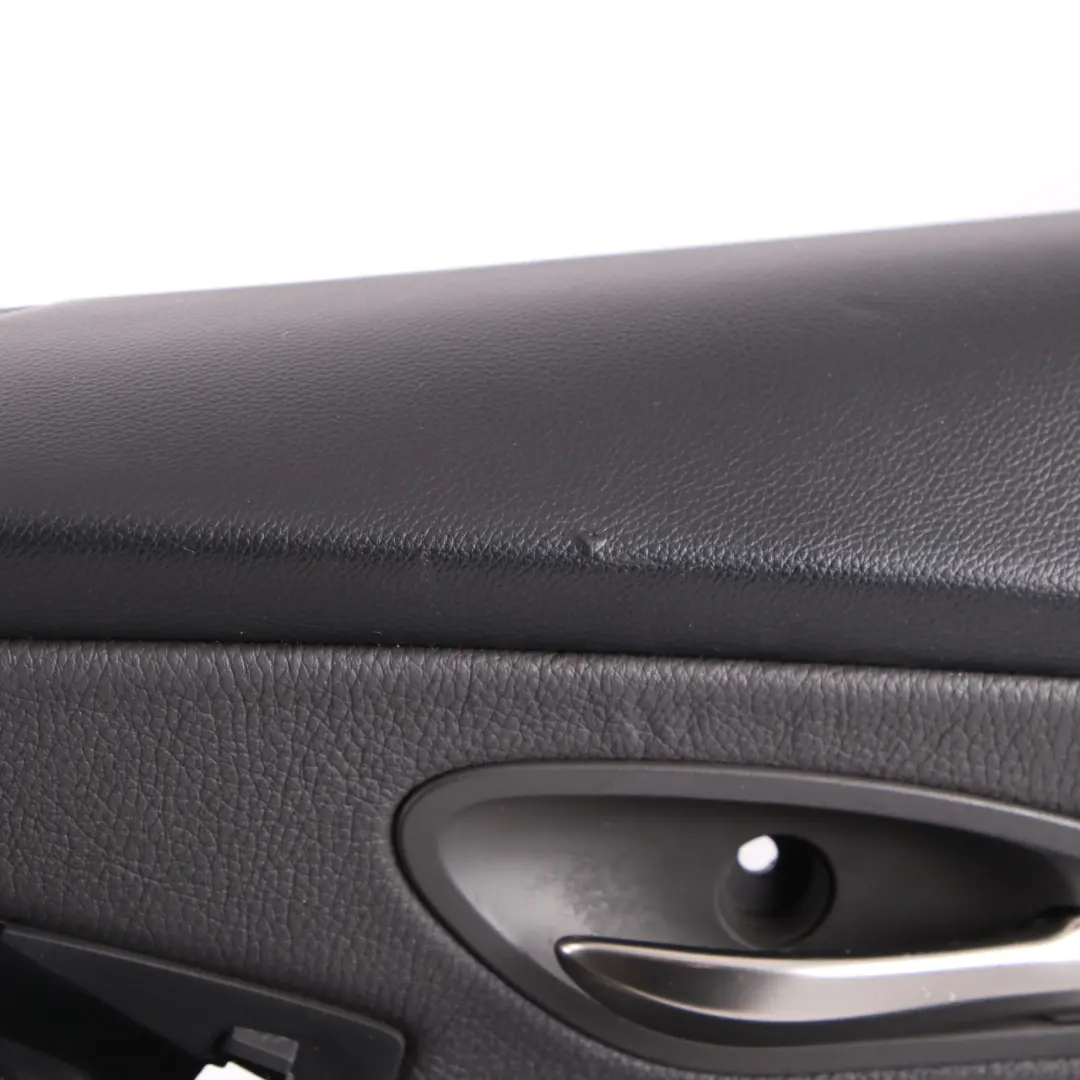 BMW E63 E64 Door Card Front Right O/S Leather Trim Panel Black - SKU rhd-7115504-2 - Part number 7115504