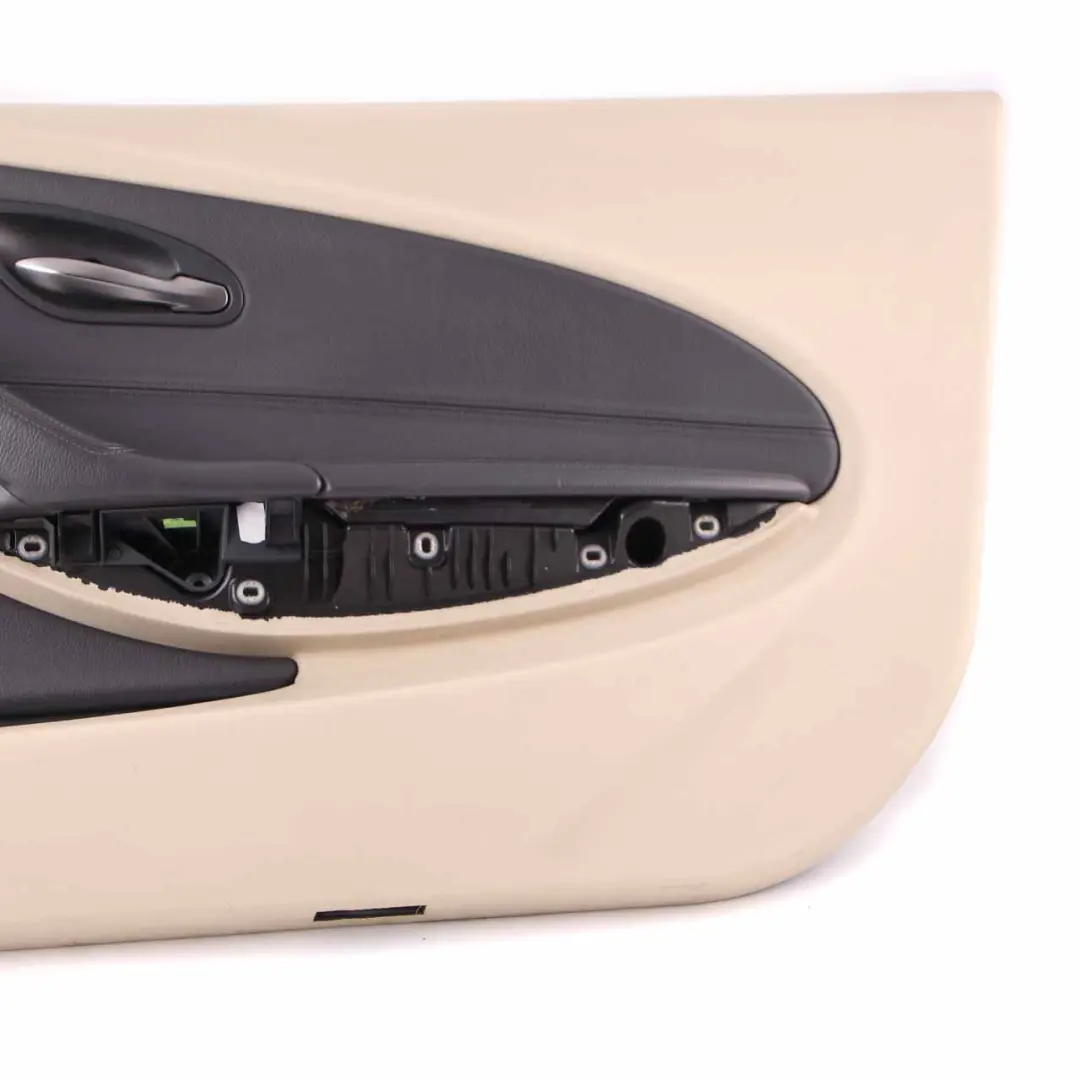 BMW E63 E64 Door Card Front Right O/S Door Trim Panel Leather Cream Beige - SKU rhd-7115508-1 - Part number 7115508
