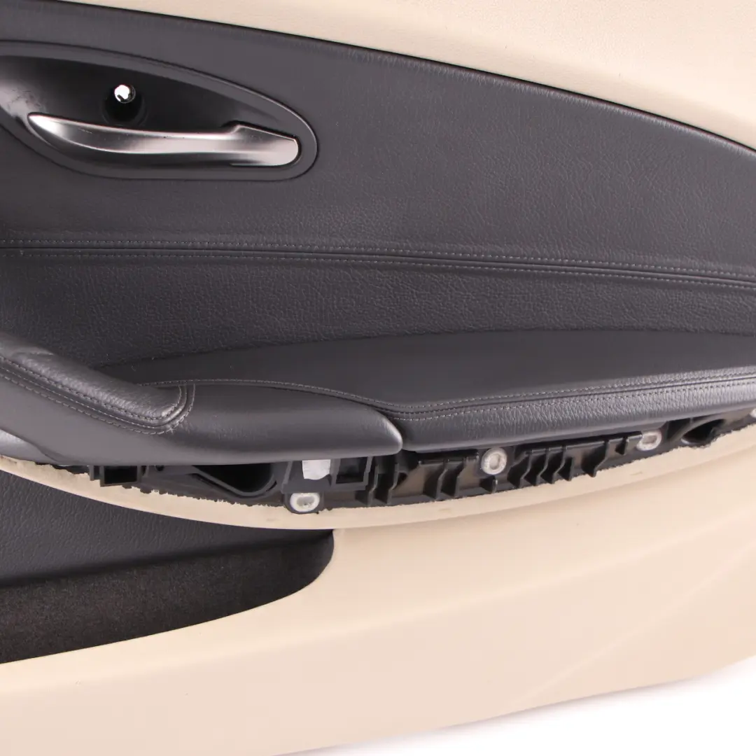 Door Card Front Right O/S Door Trim Panel Leather Cream Beige to BMW E63 E64 with Part number 7115508 BMW E63 E64 Door Card Front Right O/S Door Trim Panel Leather Cream Beige - SKU rhd-7115508-1 - Part number 7115508