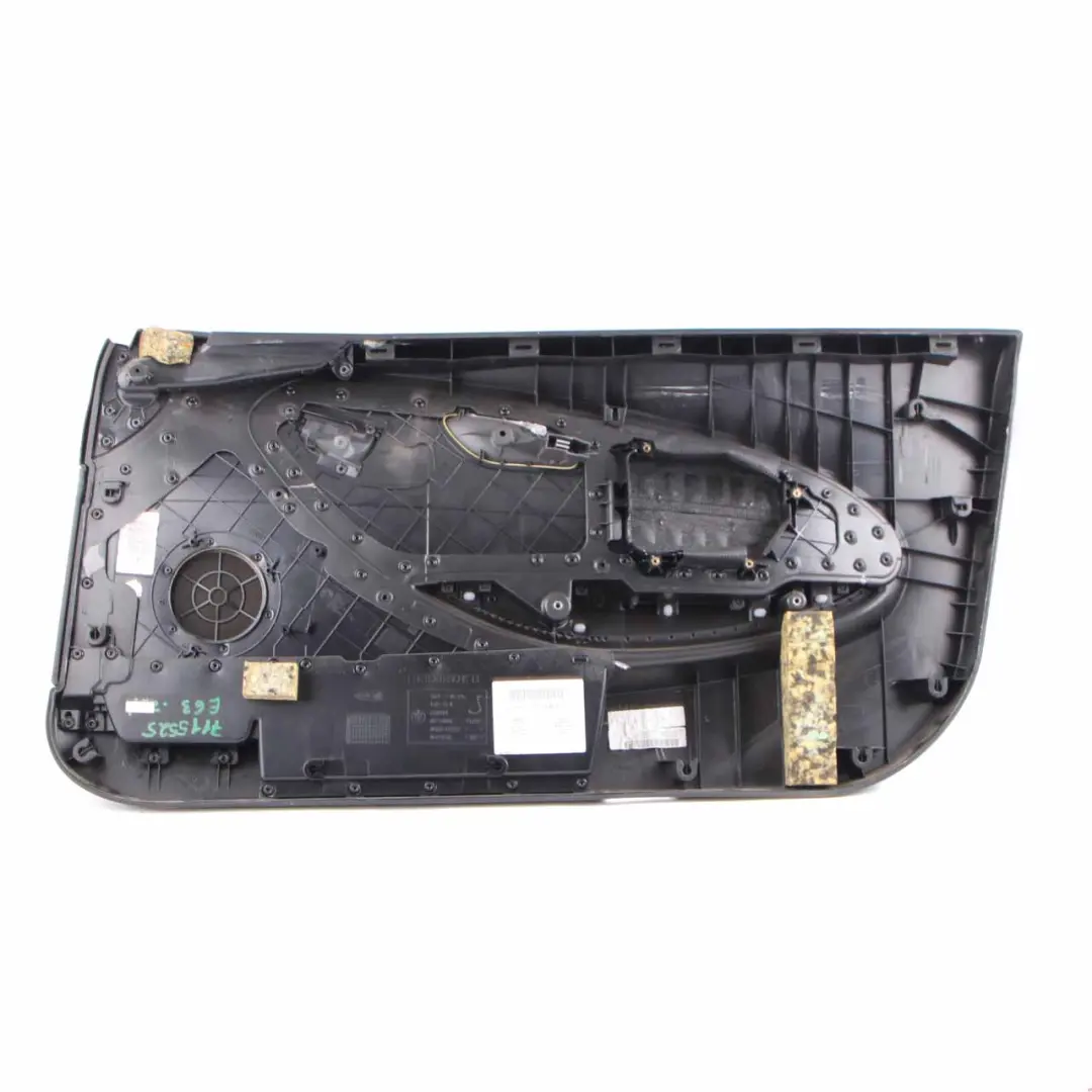 Door Card Front Left N/S Door Lining Leather Trim Panel Black to BMW E63 E64 with Part number 7115525 BMW E63 E64 Door Card Front Left N/S Door Lining Leather Trim Panel Black - SKU rhd-7115525 - Part number 7115525