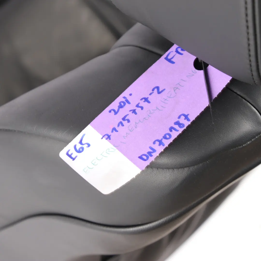 Front Seat BMW E65 Heated Sport Pearl Black Leather Right O/S Memory to with Part number 7115757 Front Seat BMW E65 Heated Sport Pearl Black Leather Right O/S Memory - SKU rhd-7115757-4 - Part number 7115757