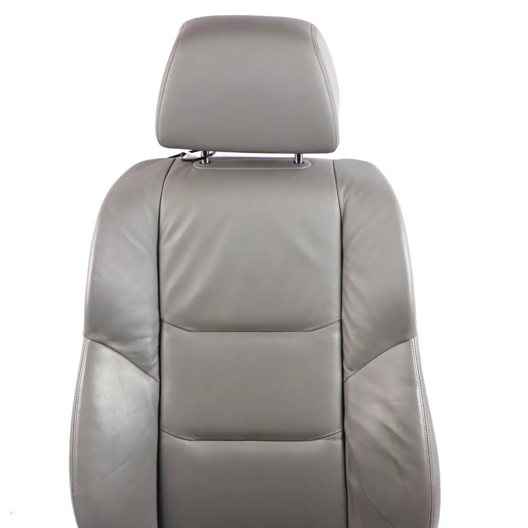 Front Seat BMW E65 Left N/S M-Sport Flannel Grey Leather Pearl Memory Interior to with Part number 7115758 Front Seat BMW E65 Left N/S M-Sport Flannel Grey Leather Pearl Memory Interior - SKU rhd-7115758-1 - Part number 7115758